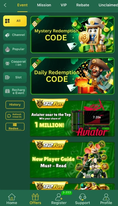 92Fun Game Bonus and rewards image