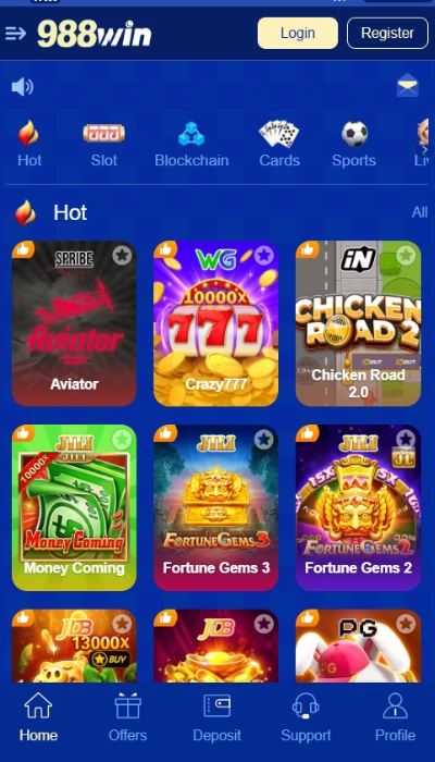 988Win Game dasboard image