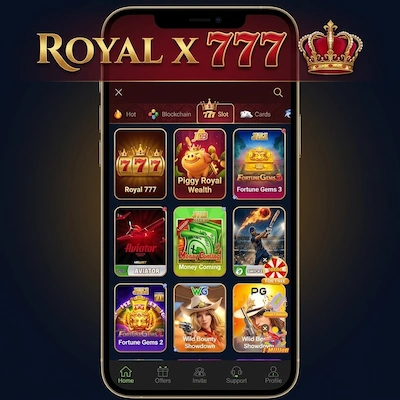 Royal X 777 Game dashboard image