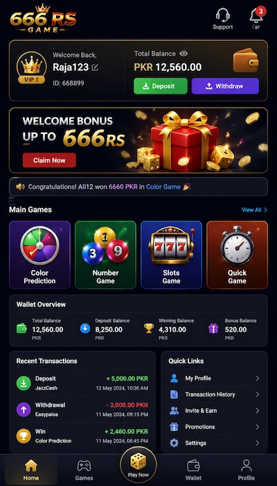 666RS Game Dashboard image