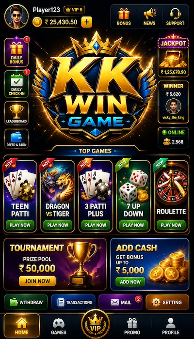 KK WIN Game Dashboard Image